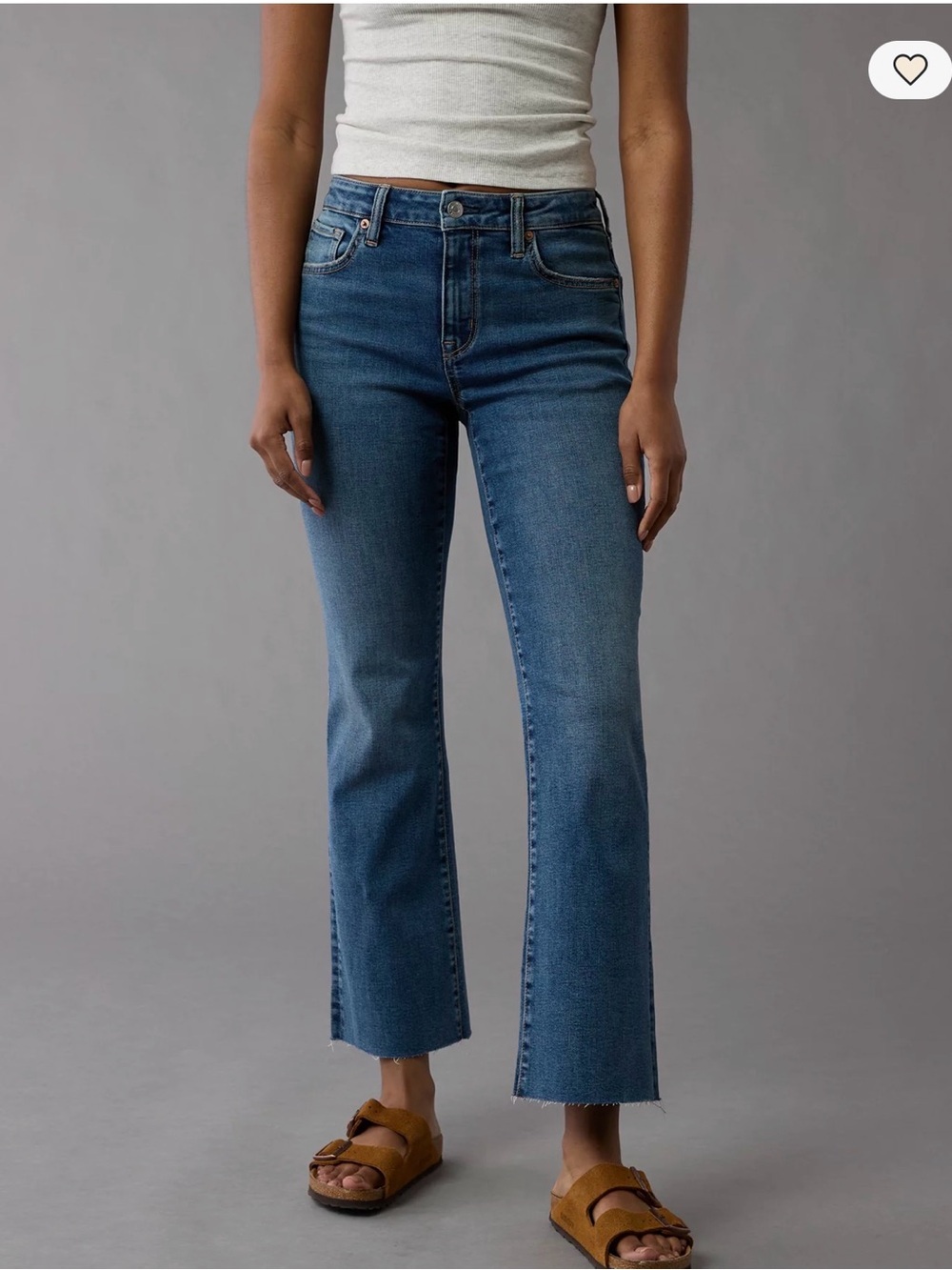 NWT American Eagle High Waisted Kick Boot Crop Next Level Stretch Jeans Medium